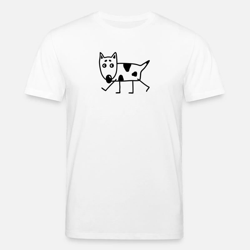 Lustiger Hund - Pitbull - Stanley/Stella Unisex Bio-T-Shirt CREATOR  - Weiß