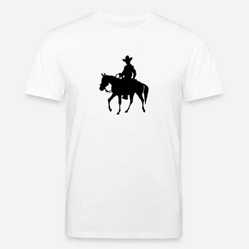 Cowboy - Stanley/Stella Unisex Bio-T-Shirt CREATOR  - Weiß