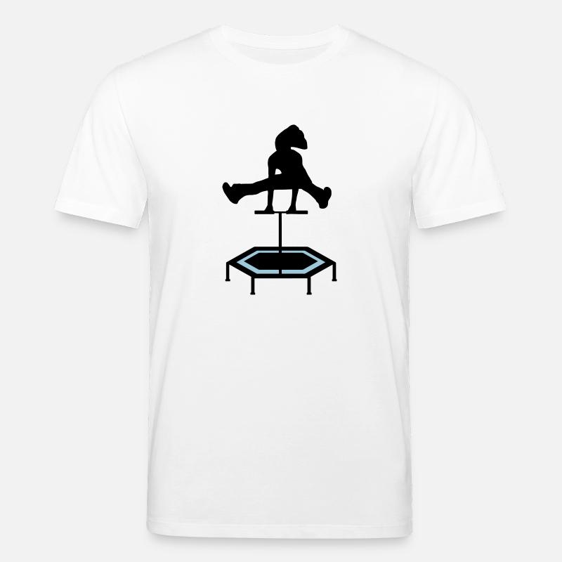 trampoline sauteuse cadeau saut sautant - T-shirt bio CREATOR Stanley/Stella Unisexe - blanc