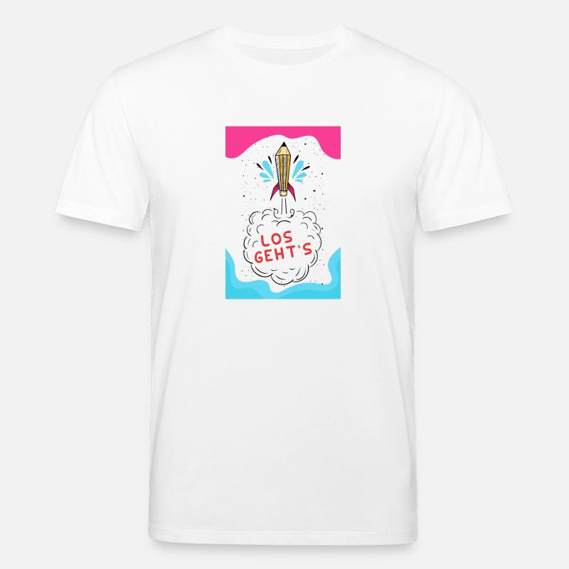 L'école peut venir - T-shirt bio CREATOR Stanley/Stella Unisexe - blanc