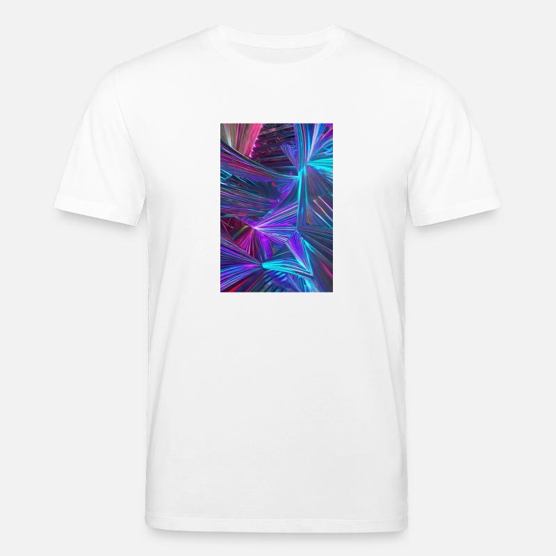 Art abstrait au néon - T-shirt bio CREATOR Stanley/Stella Unisexe - blanc
