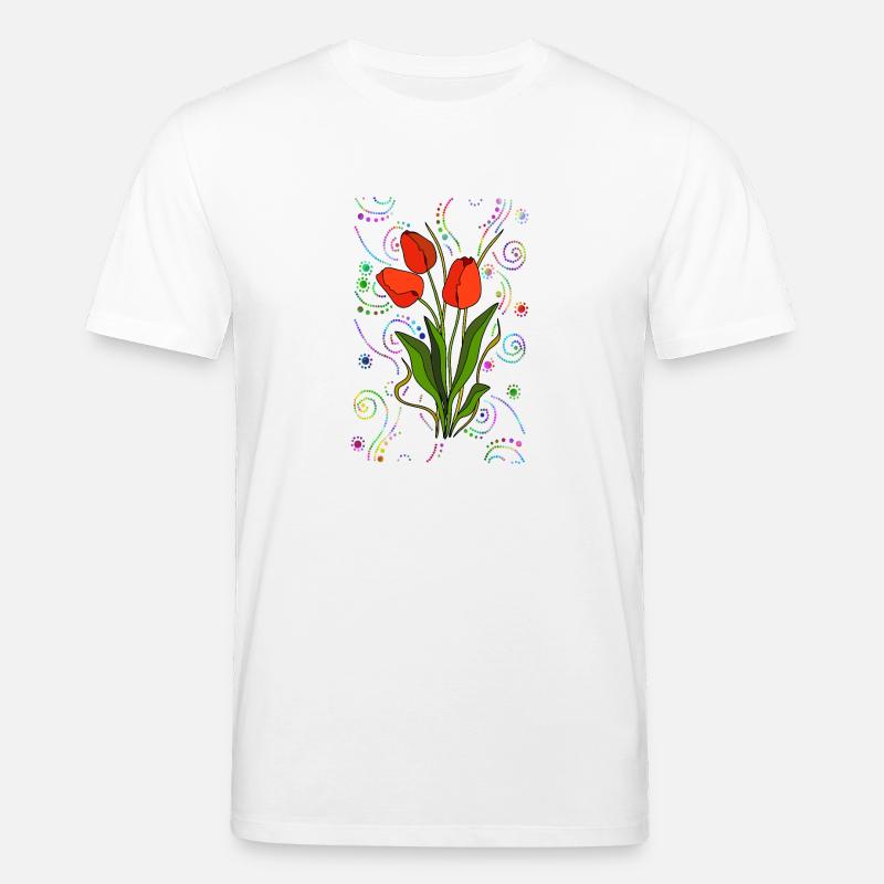 Blumen - Stanley/Stella Unisex Bio-T-Shirt CREATOR  - Weiß