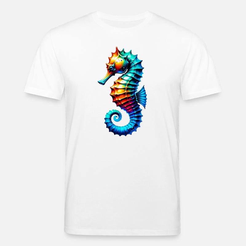 Seepferdchen - Stanley/Stella Unisex Bio-T-Shirt CREATOR  - Weiß