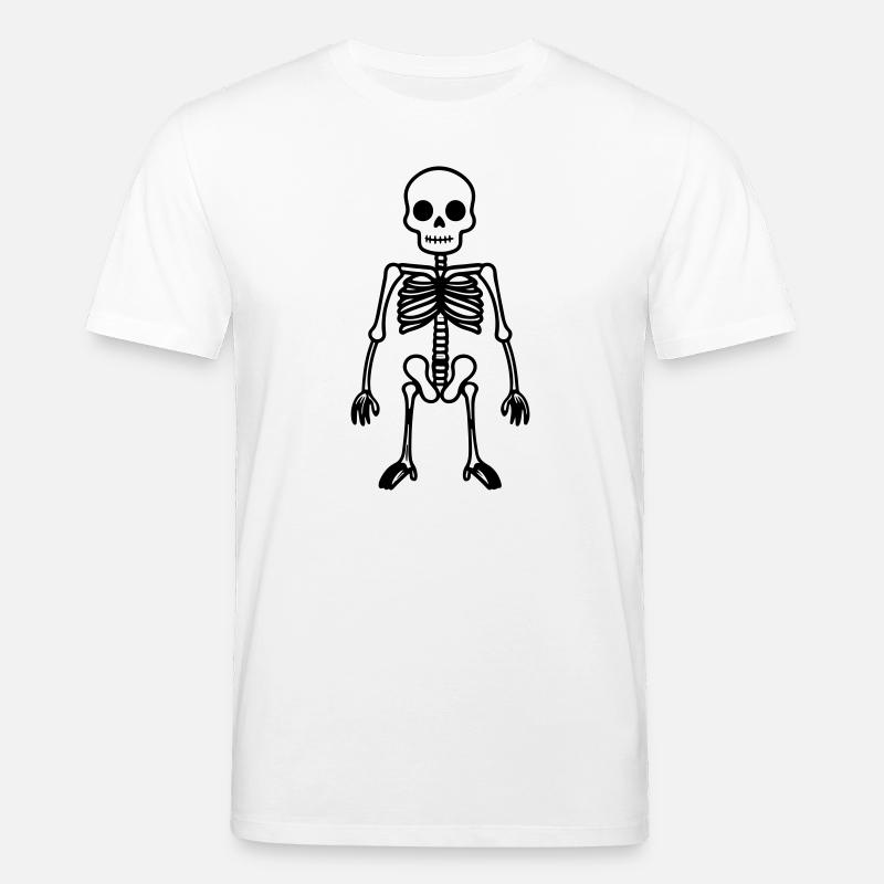 Bande dessinée squelette - T-shirt bio CREATOR Stanley/Stella Unisexe - blanc