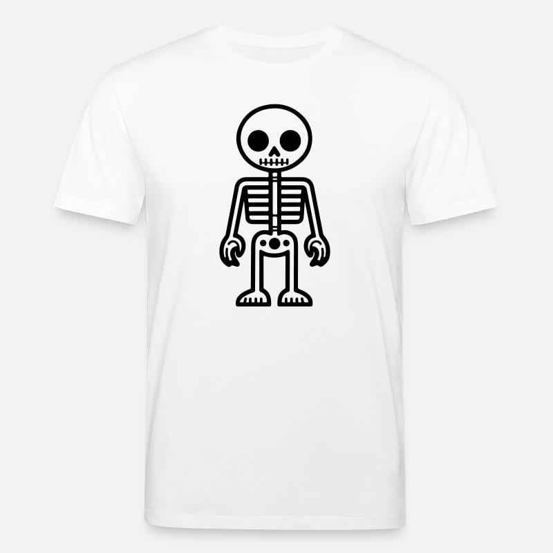 Skelett Comic - Stanley/Stella Unisex Bio-T-Shirt CREATOR  - Weiß