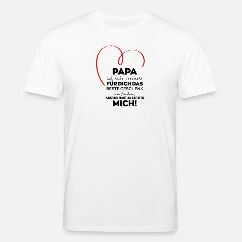Papa lustiges Geschenk - Stanley/Stella Unisex Bio-T-Shirt CREATOR  - Weiß