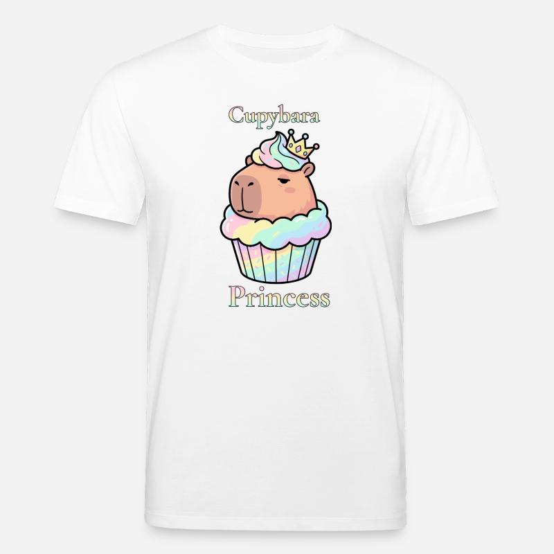 Cupybara Princess Capybara Cupcake mit Krone - Stanley/Stella Unisex Bio-T-Shirt CREATOR - Weiß