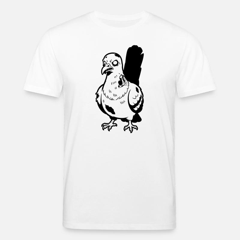 Zombie Pigeon - T-shirt bio CREATOR Stanley/Stella Unisexe - blanc