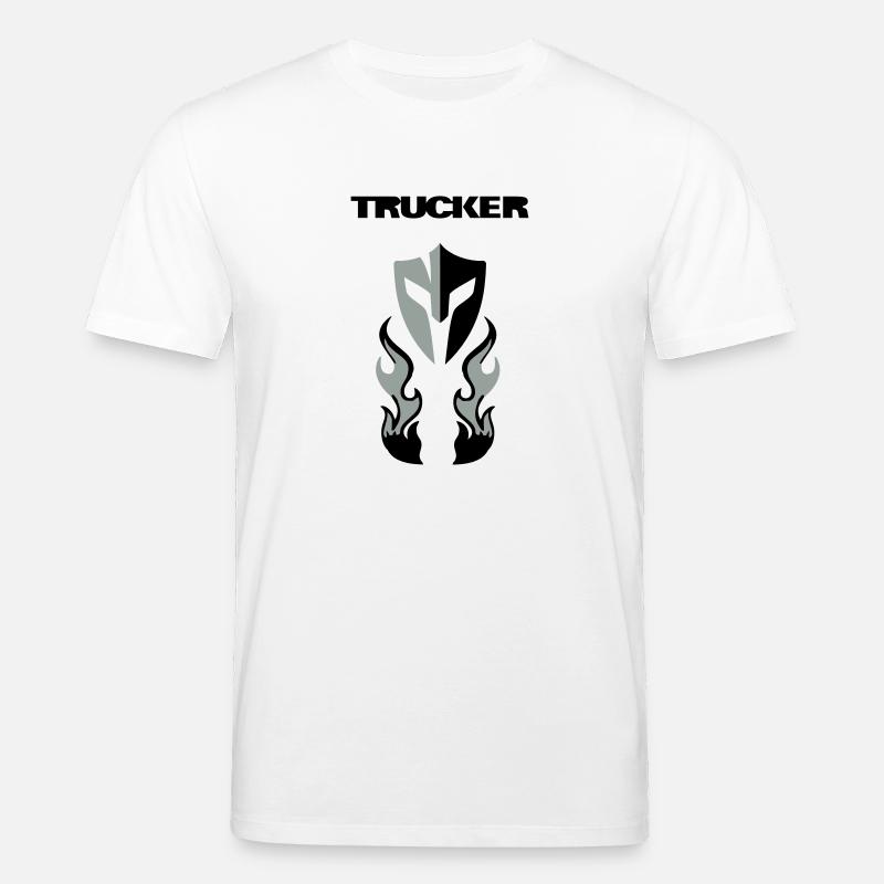 Trucker Brust - Stanley/Stella Unisex Bio-T-Shirt CREATOR - Weiß