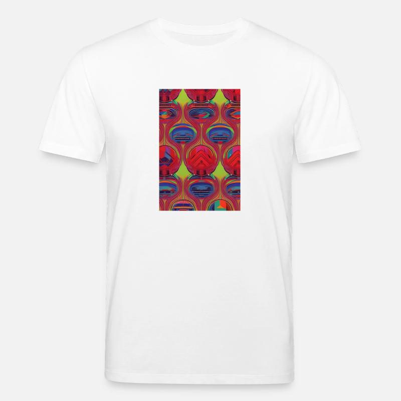 Retro Muster - Stanley/Stella Unisex Bio-T-Shirt CREATOR  - Weiß