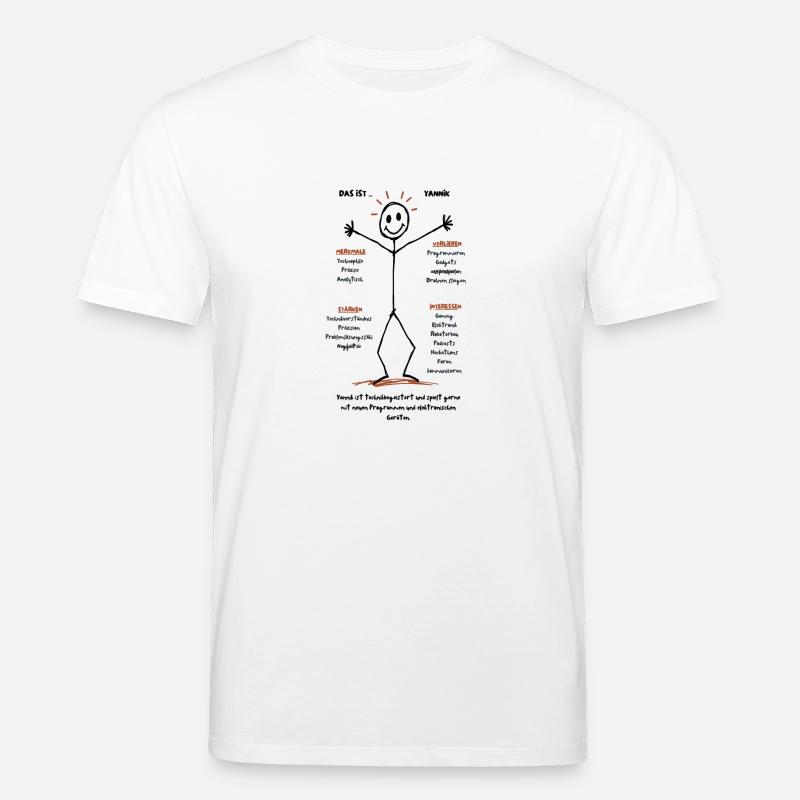 Das ist Yannik Technophile Innovation - Stanley/Stella Unisex Bio-T-Shirt CREATOR  - Weiß