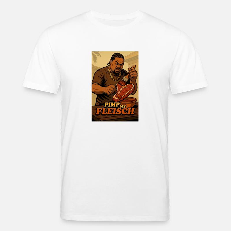 Pimp my Fleisch - Stanley/Stella Unisex Bio-T-Shirt CREATOR  - Weiß