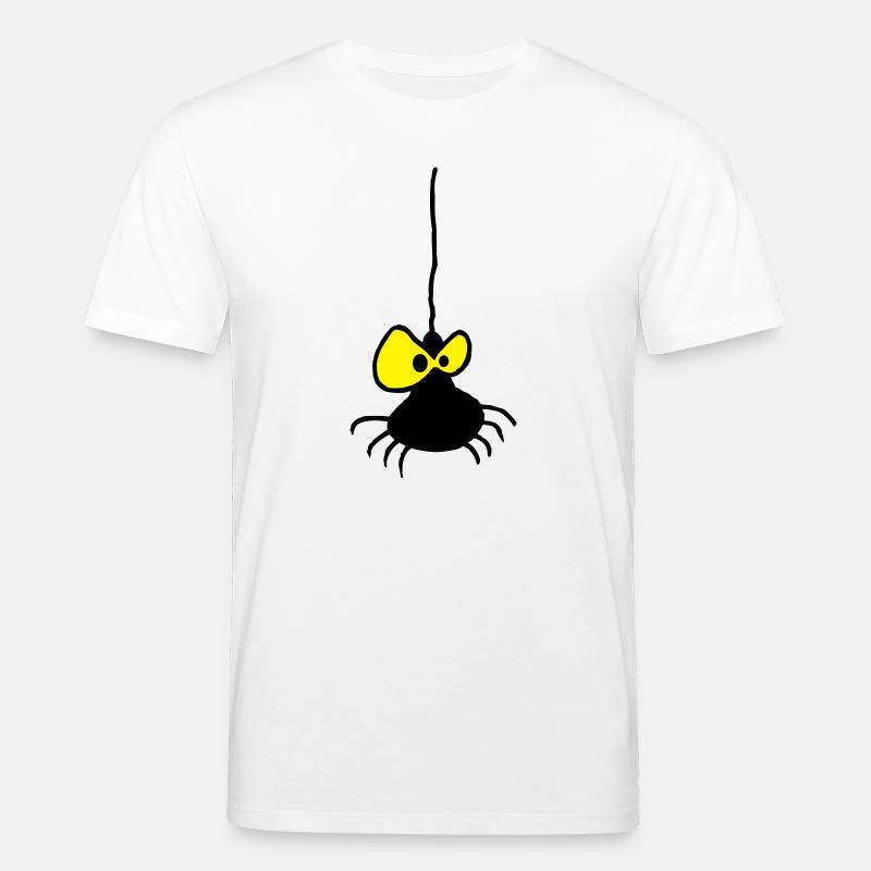 Grumpy Spider Zweifarbiges Design - Stanley/Stella Unisex Bio-T-Shirt CREATOR  - Weiß
