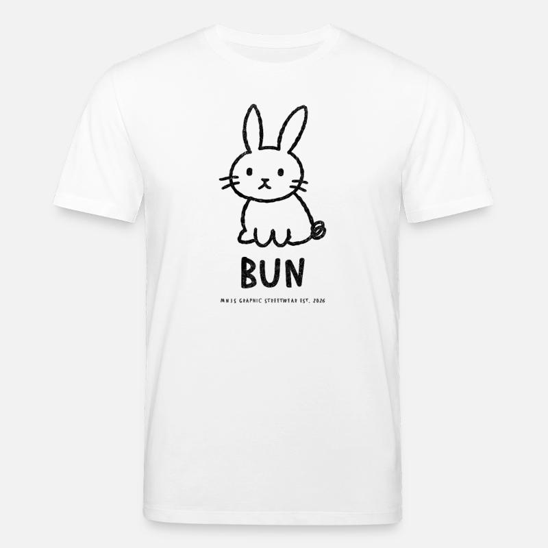 Chignon graphique naïf – Imprimé devant - T-shirt bio CREATOR Stanley/Stella Unisexe - blanc