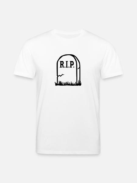 RIP - Death - Stanley/Stella CREATOR Unisex Organic T-Shirt - white
