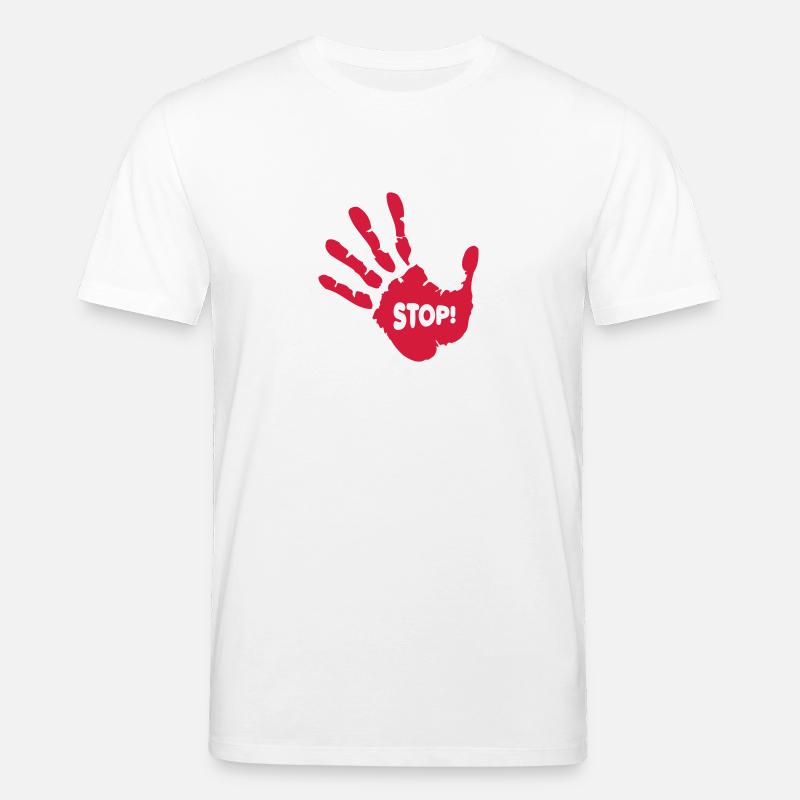 Stop Hand - Stanley/Stella Unisex Bio-T-Shirt CREATOR  - Weiß