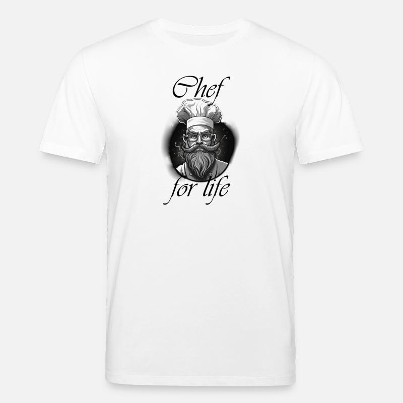 Chef for life - Stanley/Stella Unisex Bio-T-Shirt CREATOR  - Weiß