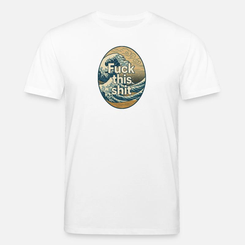 Scheiß auf diese Scheiße - Stanley/Stella Unisex Bio-T-Shirt CREATOR  - Weiß