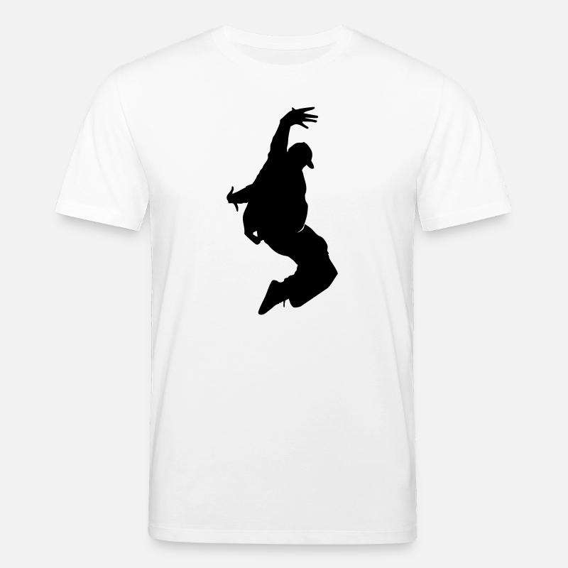 B-Boy Silhouette – Breakdance Freeze - Stanley/Stella Unisex Bio-T-Shirt CREATOR  - Weiß