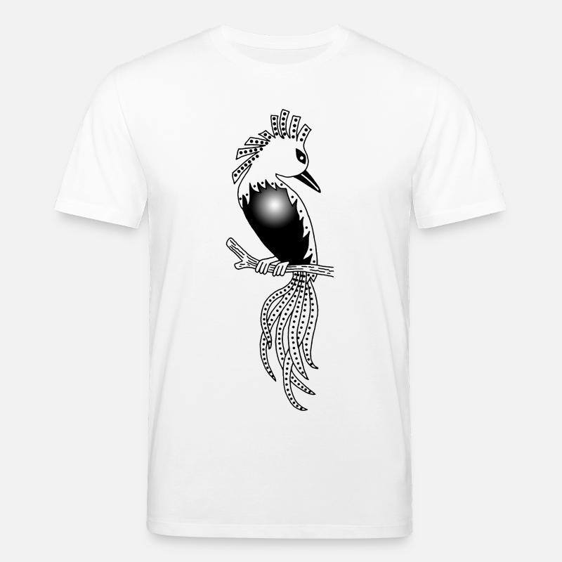 Der Onyx-Vogel - Stanley/Stella Unisex Bio-T-Shirt CREATOR  - Weiß