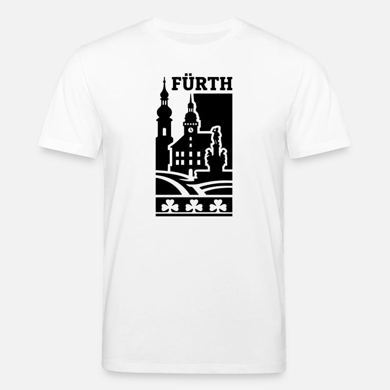 Fürth Silhouette Wahrzeichen - Stanley/Stella Unisex Bio-T-Shirt CREATOR  - Weiß