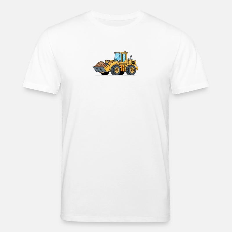 Radlader Baumaschine - Stanley/Stella Unisex Bio-T-Shirt CREATOR  - Weiß