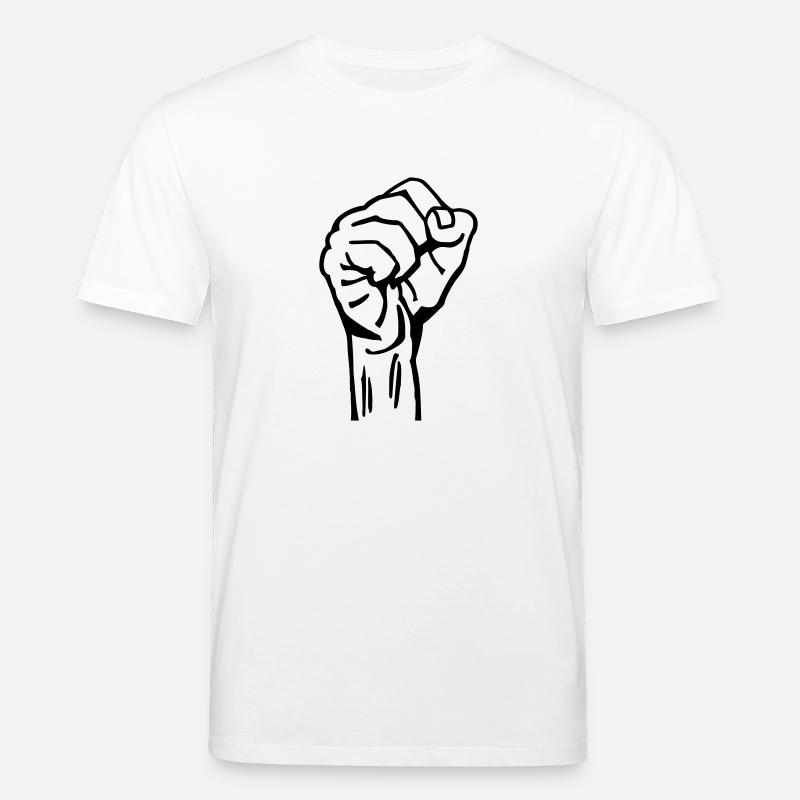 Geballte Faust - Stanley/Stella Unisex Bio-T-Shirt CREATOR  - Weiß
