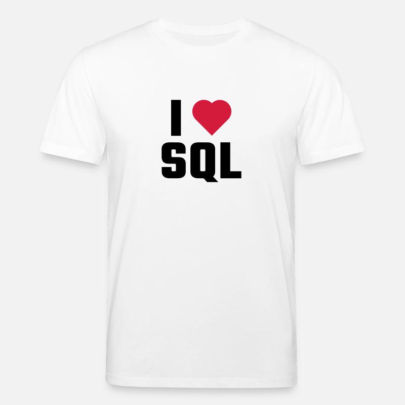 J'aime SQL - T-shirt bio CREATOR Stanley/Stella Unisexe - blanc