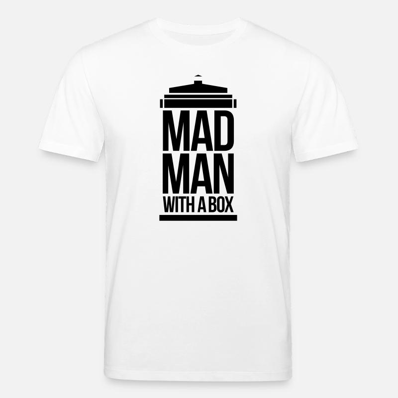 Mad man with a box - T-shirt bio CREATOR Stanley/Stella Unisexe - blanc
