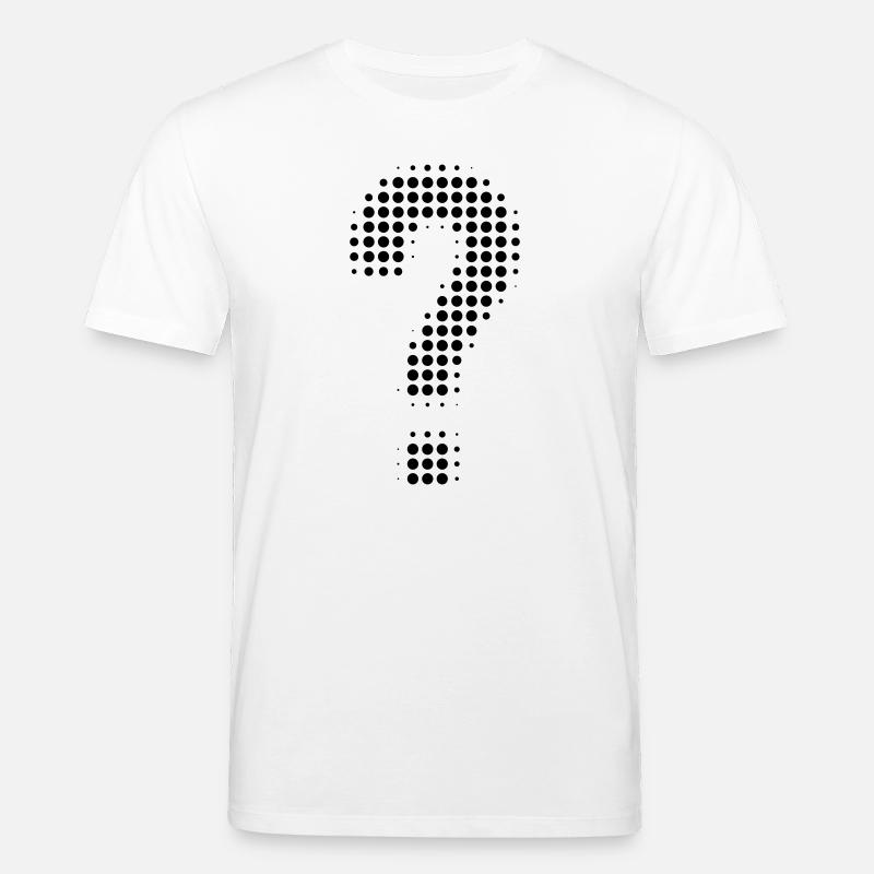 Fragezeichen Pixeloptik - Stanley/Stella Unisex Bio-T-Shirt CREATOR  - Weiß