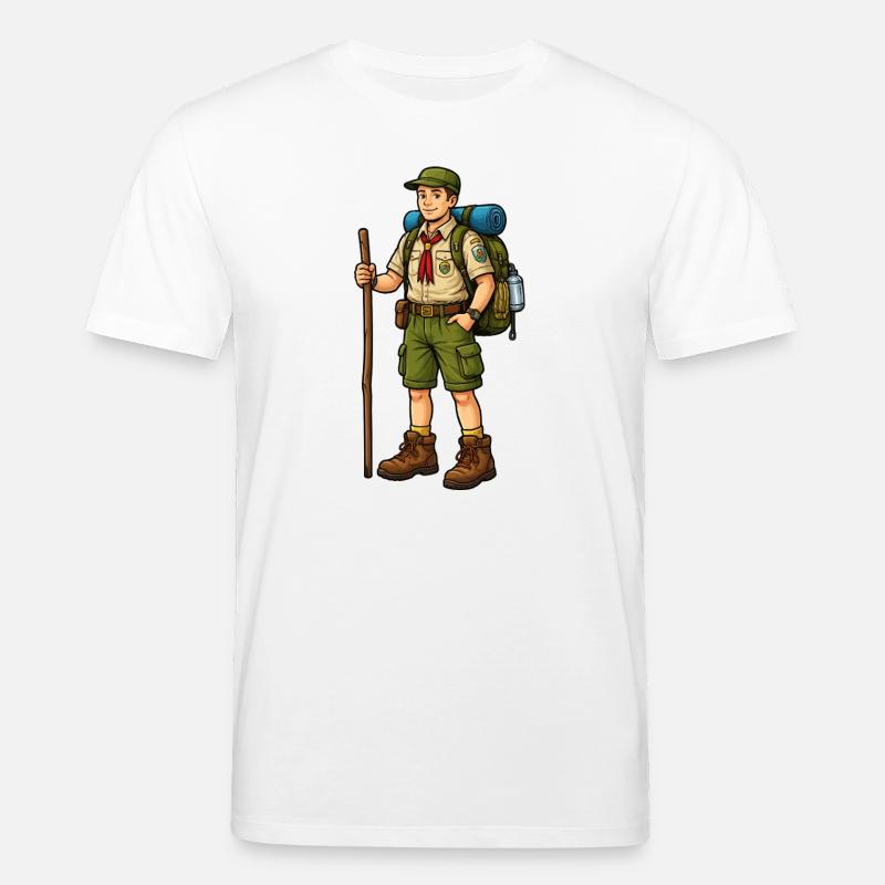 Aventure des Éclaireurs Randonneurs - T-shirt bio CREATOR Stanley/Stella Unisexe - blanc