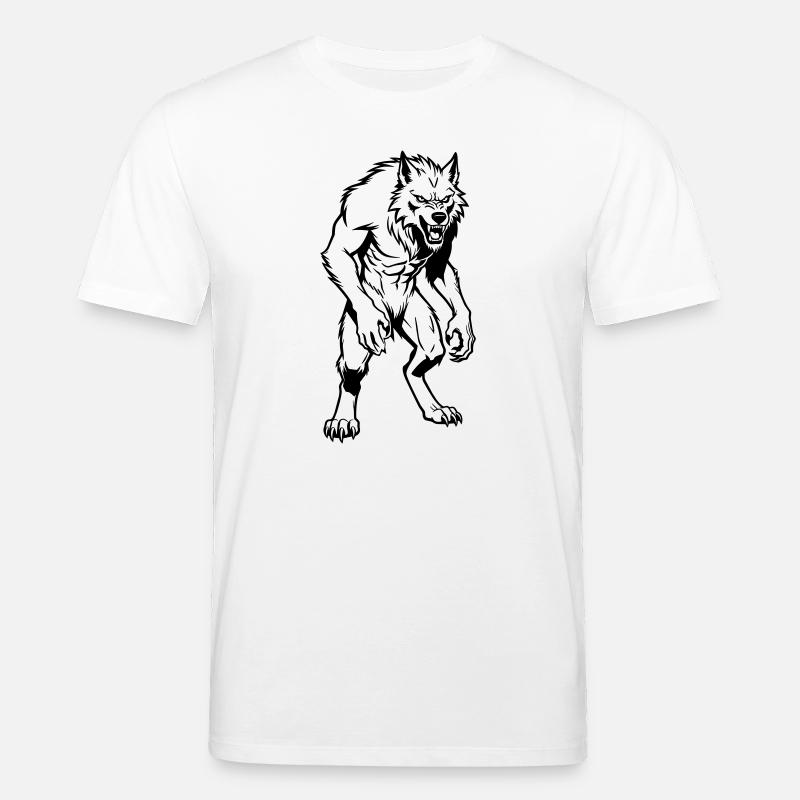 Loup-garou - T-shirt bio CREATOR Stanley/Stella Unisexe - blanc