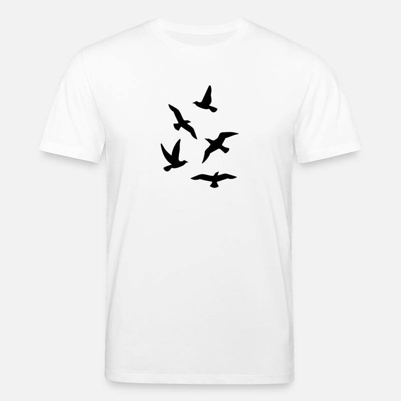 Vögel - Stanley/Stella Unisex Bio-T-Shirt CREATOR  - Weiß