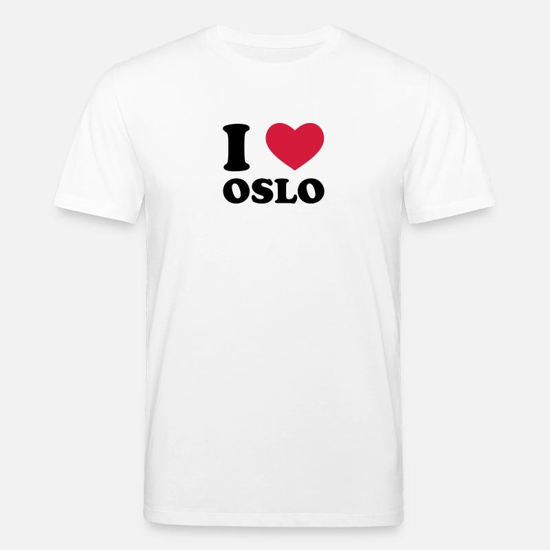 I Love Oslo - T-shirt bio CREATOR Stanley/Stella Unisexe - blanc
