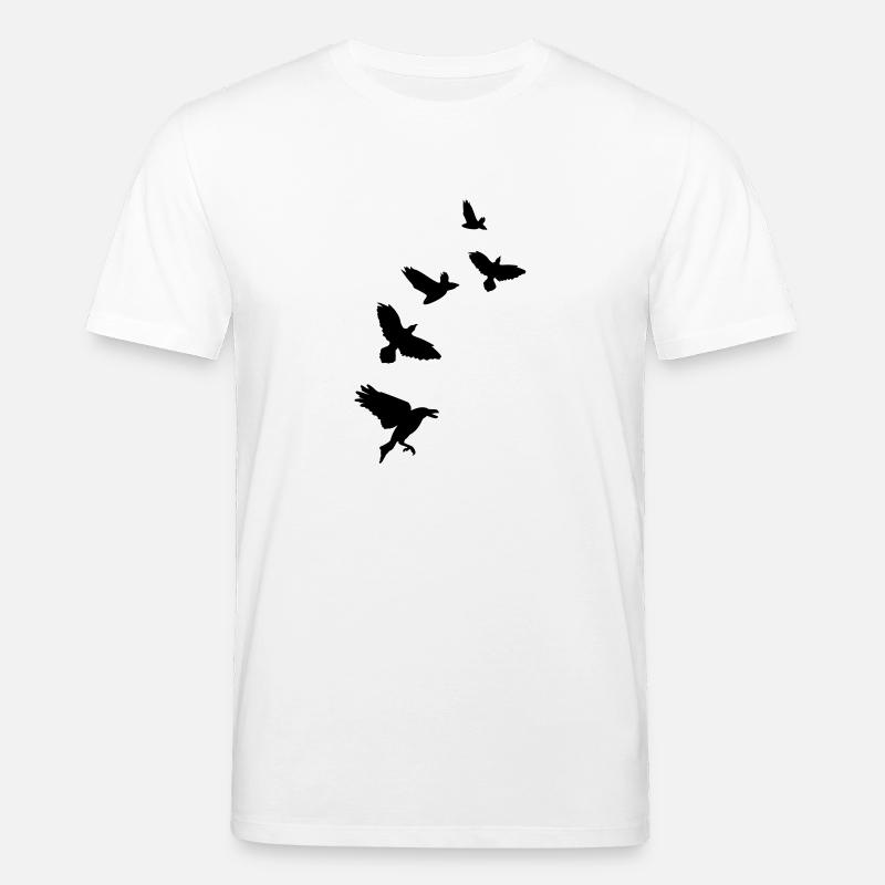 Corbeau - T-shirt bio CREATOR Stanley/Stella Unisexe - blanc
