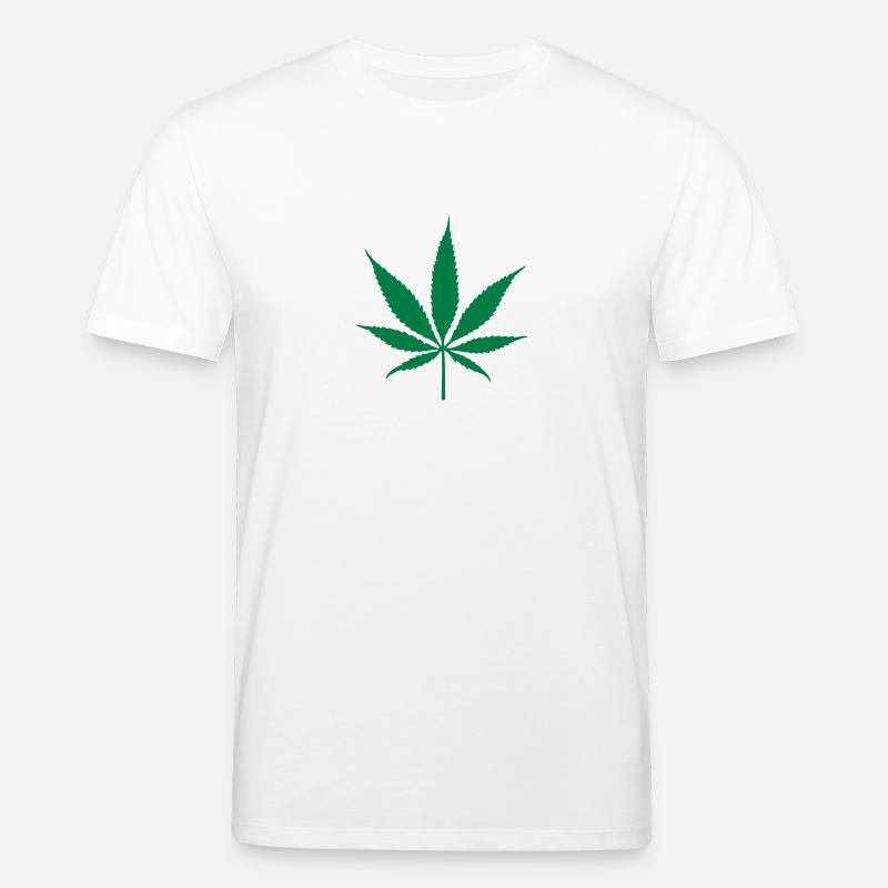 weed leaf - Stanley/Stella Unisex Bio-T-Shirt CREATOR  - Weiß