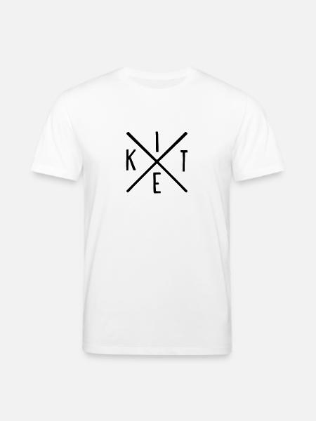 KITEhipsterkreuzw - Stanley/Stella CREATOR Unisex Organic T-Shirt - white