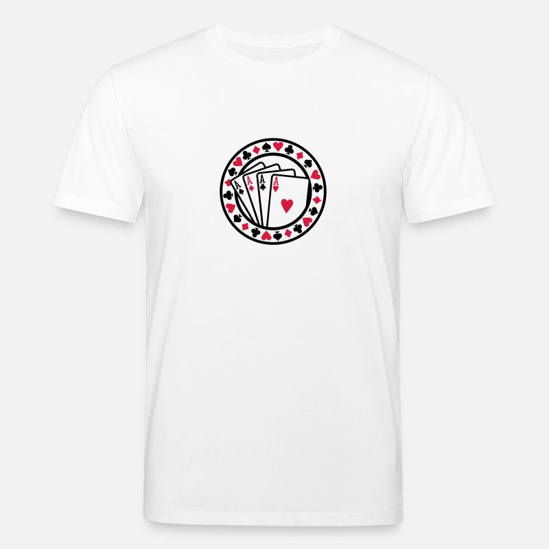 Poker - T-shirt bio CREATOR Stanley/Stella Unisexe - blanc
