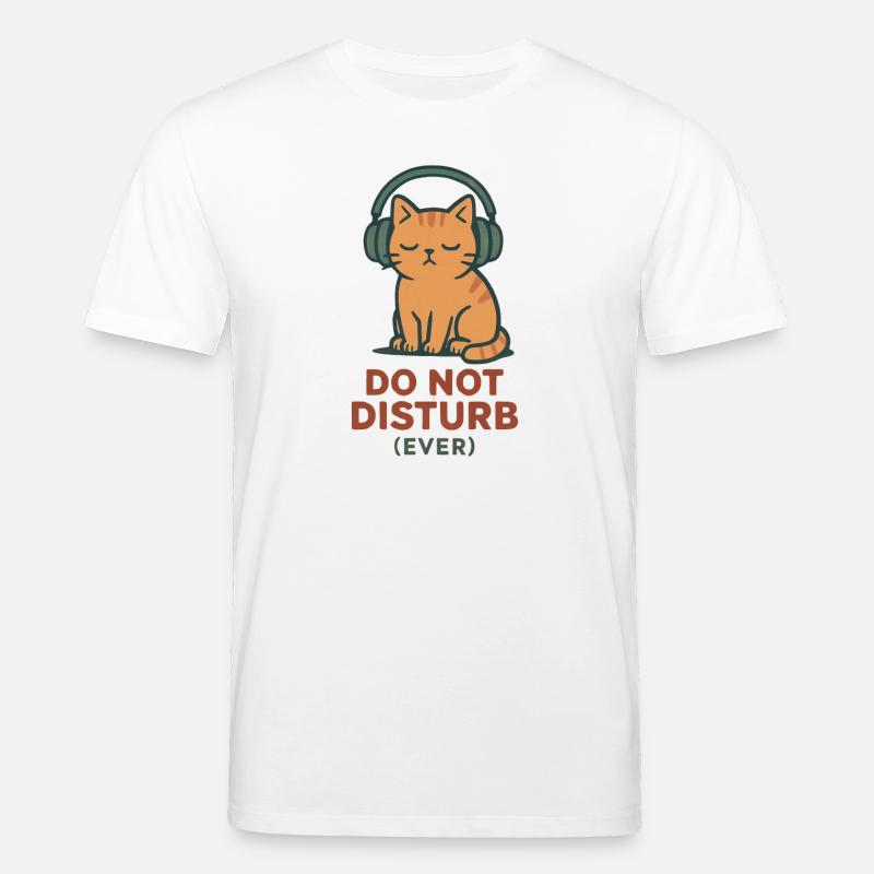 Katzenkopfhörer nicht stören - Stanley/Stella Unisex Bio-T-Shirt CREATOR  - Weiß