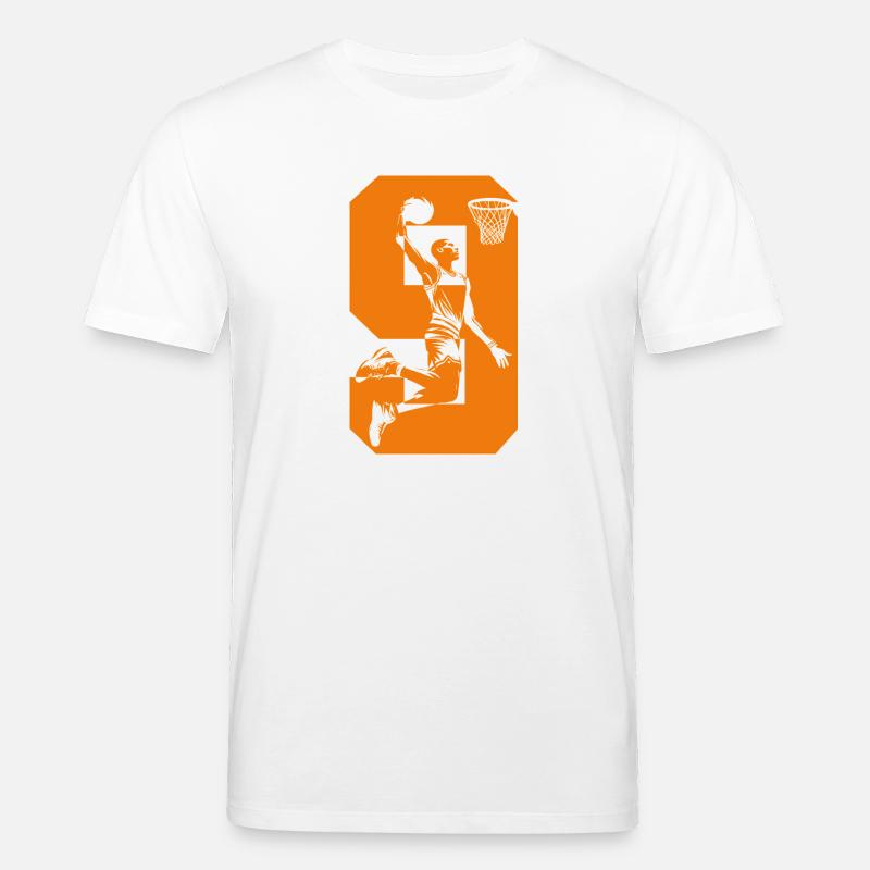 NUMÉRO 9 BASKETBALL 9E ANNIVERSAIRE - T-shirt bio CREATOR Stanley/Stella Unisexe - blanc