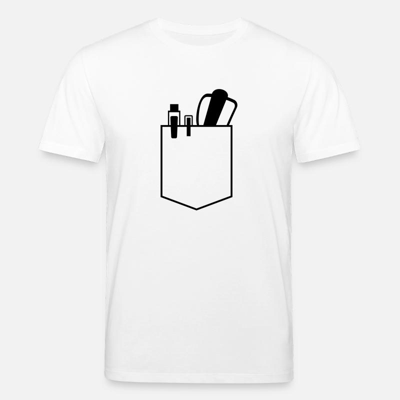 tasche mit brille nerd - Stanley/Stella Unisex Bio-T-Shirt CREATOR - Weiß