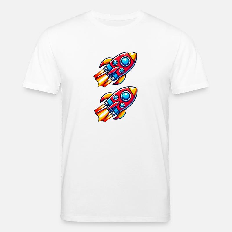 rakete comic - Stanley/Stella Unisex Bio-T-Shirt CREATOR  - Weiß