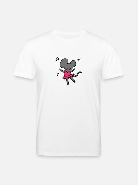 Ballet Mouse 3 - Stanley/Stella CREATOR Unisex Organic T-Shirt - white