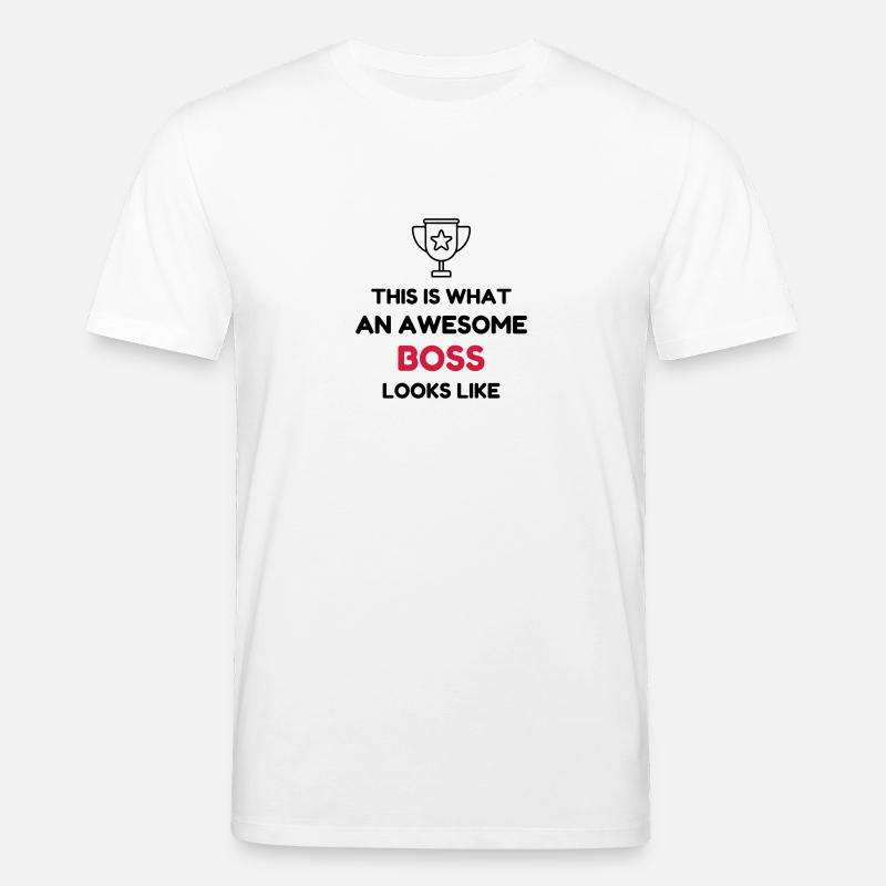 Manager / Patron / Travail / Métier / Chef - T-shirt bio CREATOR Stanley/Stella Unisexe - blanc