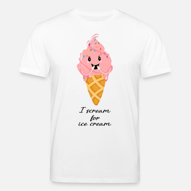 Scream for Ice Cream - Stanley/Stella Unisex Bio-T-Shirt CREATOR  - Weiß