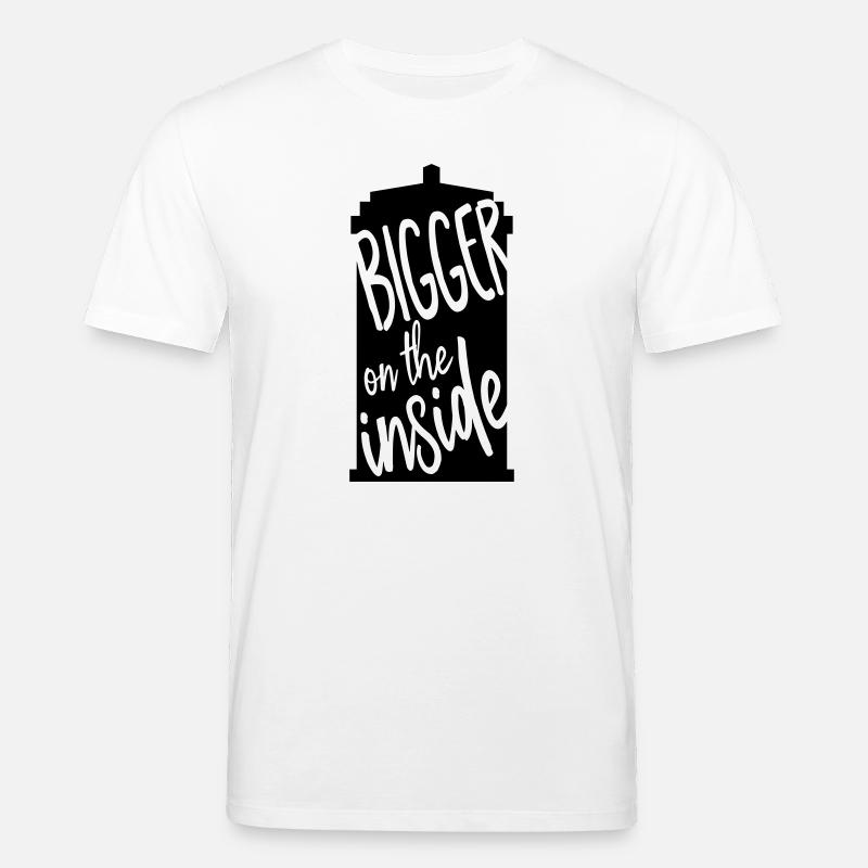Bigger on the inside - Stanley/Stella Unisex Bio-T-Shirt CREATOR  - Weiß