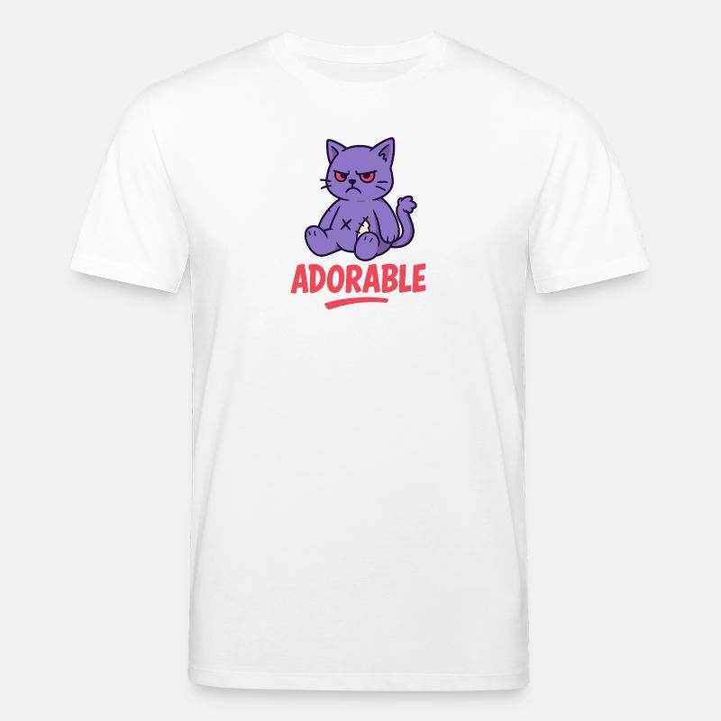 Grumpy Kitty - Stanley/Stella Unisex Bio-T-Shirt CREATOR  - Weiß