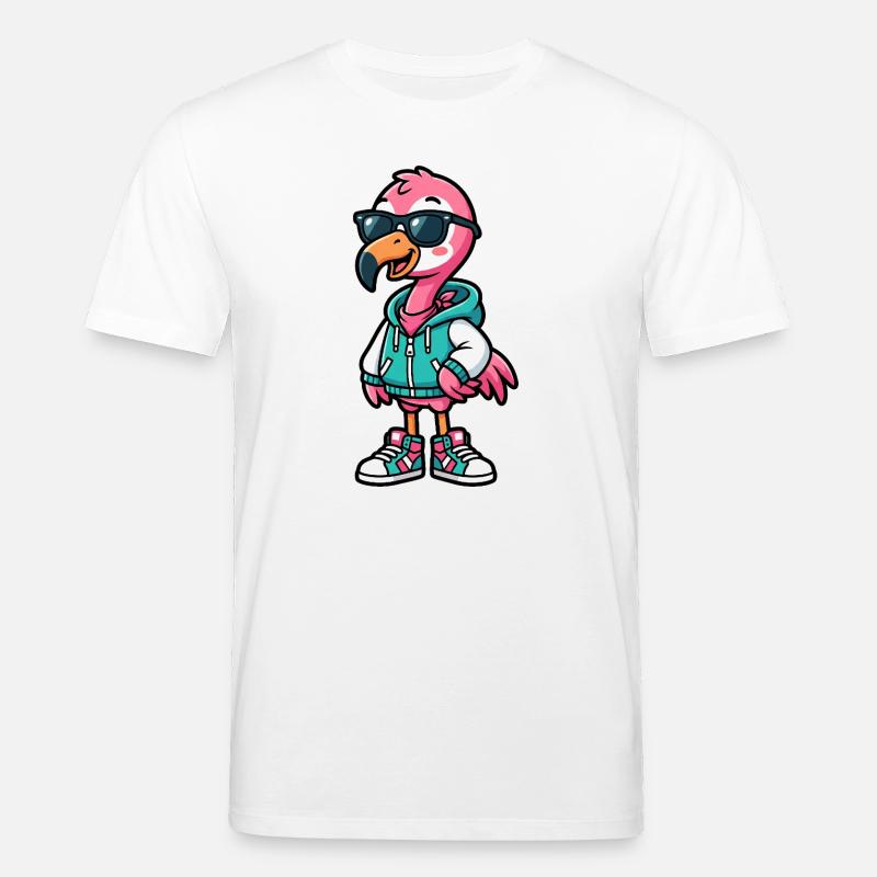 Cooler Flamingo - Stanley/Stella Unisex Bio-T-Shirt CREATOR  - Weiß