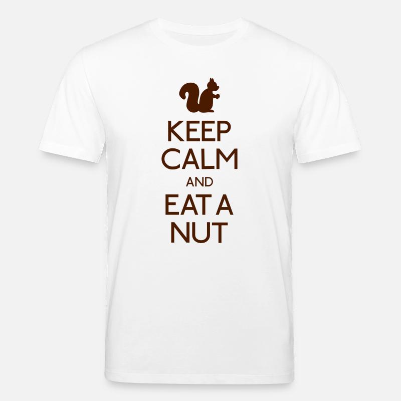 Keep Calm Eichhörnchen - Stanley/Stella Unisex Bio-T-Shirt CREATOR  - Weiß
