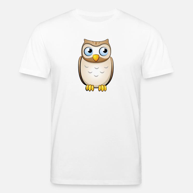 Eule - Stanley/Stella Unisex Bio-T-Shirt CREATOR  - Weiß